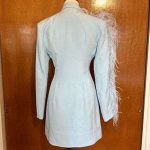 Club L London | Dresses | Club London Feather Suit Dress | Poshmark